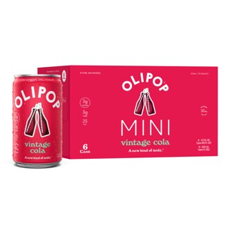 Olipop Vintage Cola Soda, Minicans